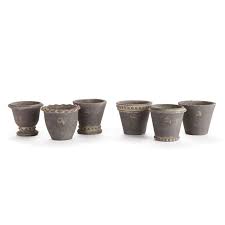 Faux leaf and flower decor let you add a little nature to your space without all the maintenance. Napa Home Garden Wakefield Handmade 6 Piece Clay Mini Pot Planter Set Reviews Wayfair