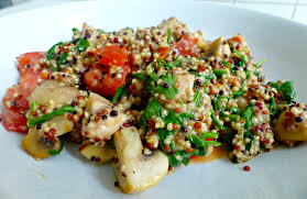 Quinoa Met Champignons Rucola En Parmezaanse Kaas Optima Vita