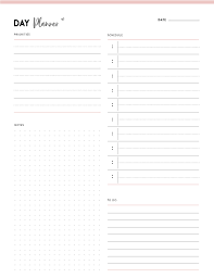 New patient registration information form. Download Free Printable Daily Planner Pdf World Of Printables