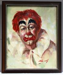 The Clown" a 24" x 30" oil painting
