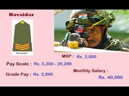 indian army ranks monthly salary gd entry jco or