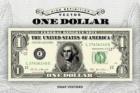 Vector One Dollar Money Logo Logo Set Dollar