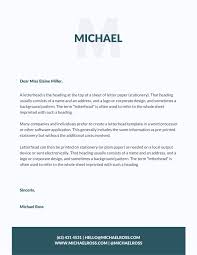 Professional letterhead template for word and pdf, custom business or personal stationary, simple and easy design, personalized letters, diy. Free Printable Customizable Personal Letterhead Templates Canva