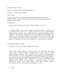 Sejarah tingkatan 1 8.2 kemunculan dan perkembangan tamadun islam. Contoh Penulisan Kertas 3