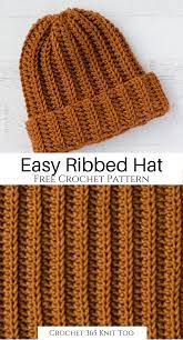 Ribbed Wonder An Easy Crochet Hat Easy Crochet Hat Patterns Easy Crochet Hat Crochet Hats