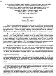 The world bank has approved $800 million in loans to finance pakistan's budget deficit after the government accepted conditions like increasing electricity prices to reduce circular debt and. International Bank For Reconstruction And Development Ibrd And The International Development Association Ida Resolution On The Establishment Of The Heavily Indebted Poor Countries Hipc Debt Initiative Trust Fund International Legal Materials