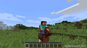 Learn How To Tame Put A Saddle On And Ride A Horse In Minecraft And More Mobs Minecraft Horses Image