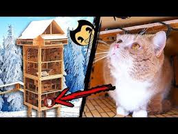 Making Amazing Tower Labyrinth For Cats In Bendy Theme Youtube Bendy And The Ink Machine Dog House Diy Diy Dog Stuff