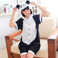 Maybe you would like to learn more about one of these? One Piece Anime China Panda Adult Pajamas Sets Summer Short Sleeve Cartoon Animal Kigurumi Pajamas For Women Men Cosplay Costume