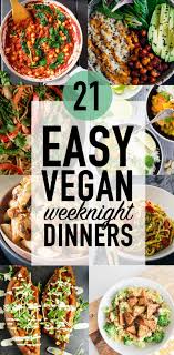 Choose some basic themes, such as pasta or tacos, and then play with variations of those throughout the coming weeks. 21 Easy Vegan Weeknight Dinners Wallflower Kitchen