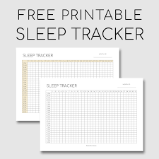 Bobbiprintables Cally Tracker Free Sleep Journal Printables