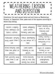 Weathering Erosion And Deposition Sorting Activity By Science Doodads Sorting Activities Weathering And Erosion Earth And Space Science
