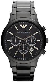 Emporio Armani Ar2453 Classic Black Chronograph Mens Watch Emporio Armani 310 00 Emporio Armani Saatler Ve Erkek Kol Saatleri