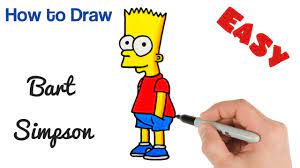 How To Draw Bart Simpson | The Simpsons Art Tutorial - Youtube