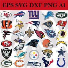 Download Nfl All Team Logos Svg Football Svg Files For Cricut Etsy Football Logo All Team Sports Svg