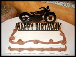 Food), personal items sold with a hygiene seal (cosmetics, underwear) in. Harley Davidson Motorcycle Cake Topper Happy Birthday Cake Etsy