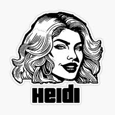 Heidi Kill Tony Black White" Sticker for Sale by JOSIALOGAN