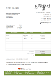 Rechnungsausgangsbuch excel vorlage kostenlos : Rechnungsvorlagen Und Muster Zum Herunterladen Office Lernen Com