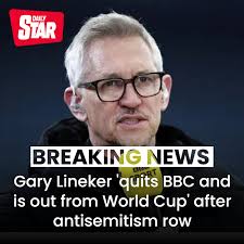 He's out 👀  https://www.dailystar.co.uk/news/breaking-gary-lineker-quits-bbc-35247342