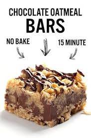 No Bake Chocolate Oatmeal Bars Sugar Apron Recipe Chocolate Oatmeal Bars Easy No Bake Desserts No Bake Bars