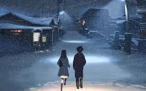 27 snow backgrounds wallpapers design trends premium. Black Hair Byousoku 5 Centimetre Car Jpeg Artifacts Night Shinohara Akari Snow Toono Takaki Konachan Com Konachan Com Anime Wallpapers