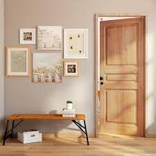 Bloc Porte Bois Chene Bela Chene H 204 X L 83 Cm Poussant Gauche Leroy Merlin Bloc Porte Porte Bois Decoration Maison