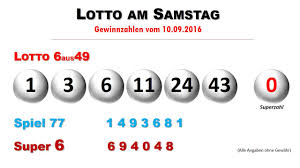 Heute sind 19 millionen euro im jackpot. Lottozahlen Ziehung Vom Lotto Am Samstag 10 9 2016 Youtube