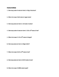 Show all work utilizing dimensional analysis wherever conversion between moles and mass. Moles And Atoms Conversion Worksheet By Mj Teachers Pay Teachers