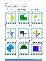 Penerangan tajuk pecahan & pecahan setara untuk tahun 3 berdasarkan sukatan buku teks. Pecahan Worksheet For Tahun 1