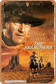 John Wayne The Searchers Metal Vintage Look 20X30 cm Decoration Crafts Sign  for Home Kitchen Bathroom Farm Garden Garage Inspirational Quotes Wall ...