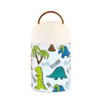 Amazon.com: Dino Funny Cartoon Dinosaurs Bones Kids Womens Insulated Food  Jar Containers with Spoon 17oz/500ml Food Storage Containers Stainless  Steel ...