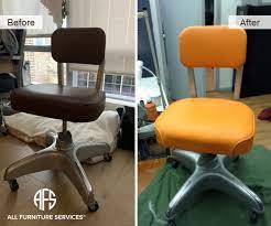 side office chair repair re upholstery vinyl leather padding change furniture chair repair chair