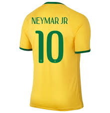 Das nike brasilien frauen olympia 2020 tr ikot ist genau wie das trikot der frauen wm 2019 klassisch in den brasilianischen farben gelb und grün gehalten. Kaufe Trikot Brasilien Fussball 2014 2015 World Cup Home Neymar Jr 10