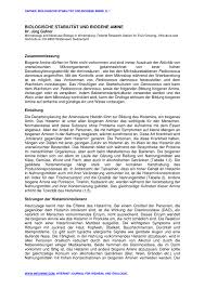 We are pioneers in neuroscience. Biologische Stabilitat Und Biogene Amine