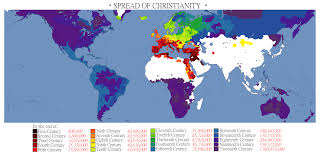 Christianity entered eastern europe through the missionary work of the apostle paul as well as the influence of countless christians who shared the good news of the redemption of humankind by god in christ through the holy spirit. Spread Of Christianity Vivid Maps