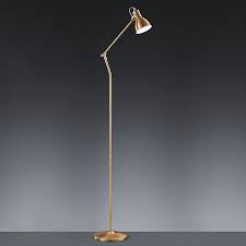 antiek messing staande lamp keali lampen24 nl