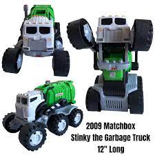 Matchbox Stinky the Garbage Truck 90+ Phrases & Sounds Eats Cars &  Dumps Them | eBay