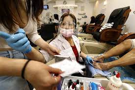 It was first identified in december 2019 in wuhan,. Post Coronavirus Lockdown A California Nail Salon Reopens Los Angeles Times