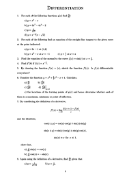 Maybe you would like to learn more about one of these? Differentiation A Level Worksheet Teaching Resources