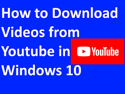 Apr 02, 2019 · anyget is a free tool to let you download millions of videos and music from youtube, soundcloud, and other 1000+ sites. How To Download Youtube Video In Windows 10 Easily