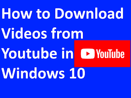 If your pc meets the minimum requirements then you'll have the option to update to windows 11 later this holiday (microsoft hints at an october release). How To Download Youtube Video In Windows 10 Easily