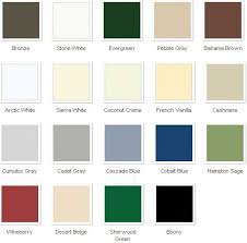 Marvin Window Colors Marvin Windows Windows Doors Chart