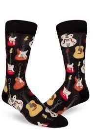 Classic Guitar Socks Men S Crew Sock In 2021 Mens Socks Cool Socks For Men Fashion Socks