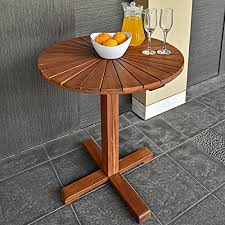 Perfekt für ihren garten, ihre terasse oder jeden anderen aussenbereich. Casaria Gartentisch Balkontisch Sunrise Rund Akazie Holz Massiv O 70 5 Cm Beistelltisch Holztisch Garten Tisch Gartenmobel Gartenmobel Depot De