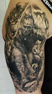 Apocalypto Tattoo By Den Yakovlev Post 8314 Tattoos Gallery Movie Tattoo Black And Grey Tattoos