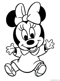 These top mickey mouse coloring pages for your little ones colouring sheet are very good for keeping your children involved. Minnie Mouse Coloring Pages Cartoons Baby Minnie Mouse 6 Printable 2020 4218 Coloring4free Coloring4free Com