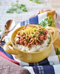 Chili nacho casserole with ground beef and beansthe spruce eats. Pinto Beans Ground Beef And Rice