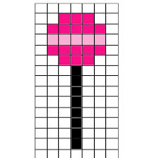 1 Modele Sucette En Perles Hama Pixel Art Nourriture Pixel Art Anime Perle A Repasser Modeles