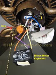Hampton Bay Ceiling Fan Ef200da 52 Fan Switch Blown Motor Capacitor Ceiling Fan Motor Hunter Ceiling Fans Ceiling Fan Switch