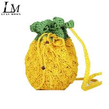 We offer fashion and quality at the best price in a more sustainable way. Yellow Pineapple Bag Cute Fruit Knitted Summer Beach Bags Women S Handbag Mini Crossbody Lady Small Bags Over The Shoulder L232 Buy At The Price Of 9 26 In Aliexpress Com Imall Com